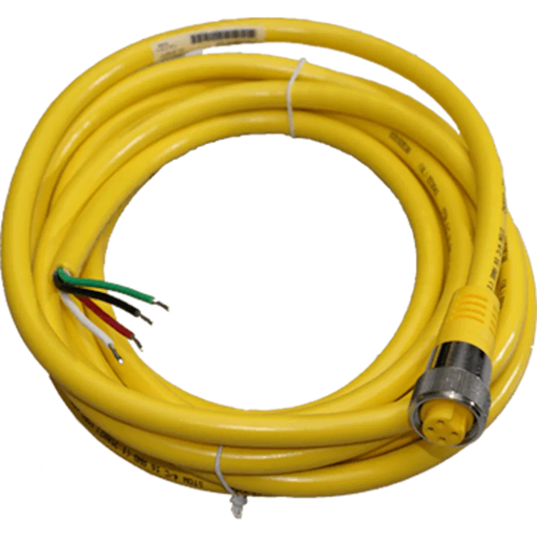 NM4P-05 – MARETRON Marine Network Cable, For Use With NF-NM4P-NF Mini Powertap Connector 5 Meter Length Yellow PVC IP...